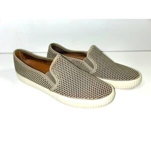 Frye Camille Perforated Slip On Grey 3471276 Leather Sneakers Women’s Size 8.5